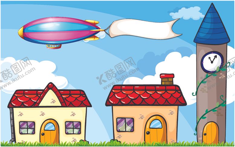 编号：63710210121627108601【酷图网】源文件下载-卡通热气球