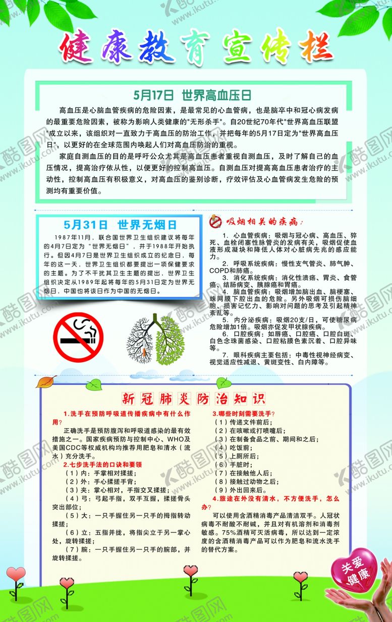 编号：34323101192120211207【酷图网】源文件下载-健康教育宣传栏