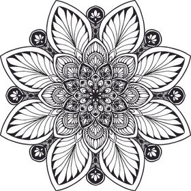 曼陀罗花纹