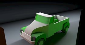 小汽车模型灯光积木