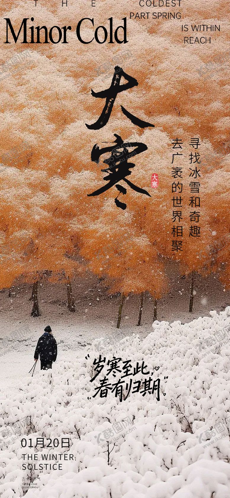 编号：45707801160206298520【酷图网】源文件下载-大寒小寒节气海报