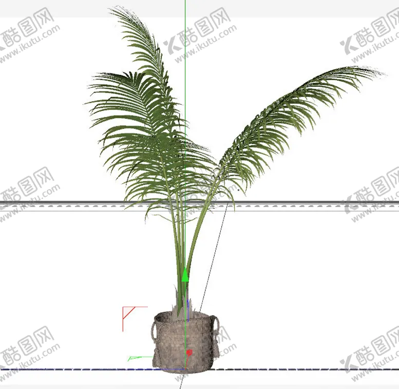 编号：50745701240315126663【酷图网】源文件下载-C4D模型绿色植物