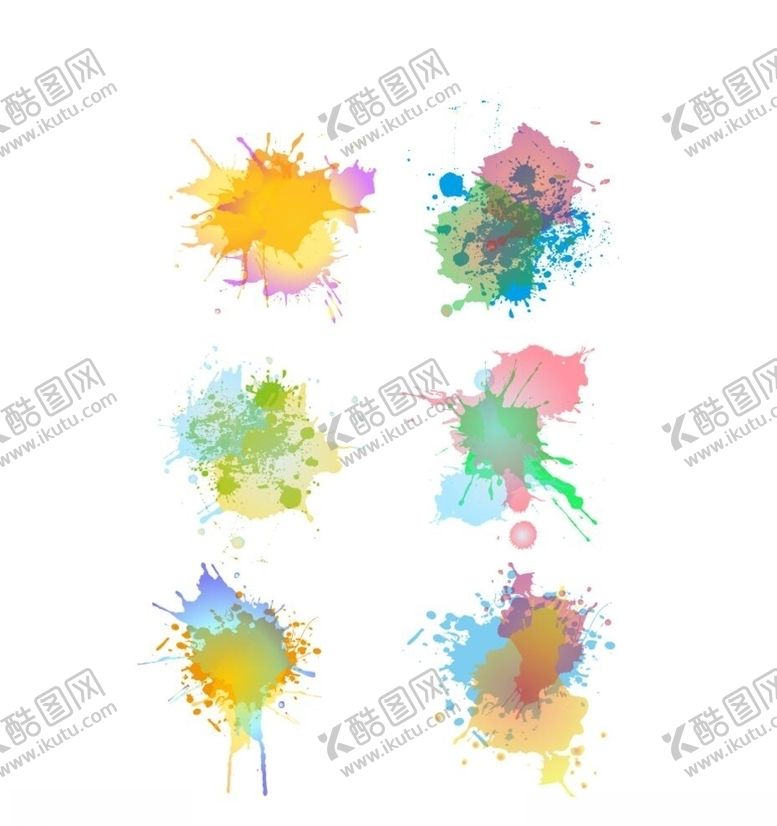 编号：46274507042217321639【酷图网】源文件下载-彩色墨迹