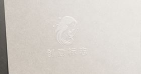 logo样机镂空纸张