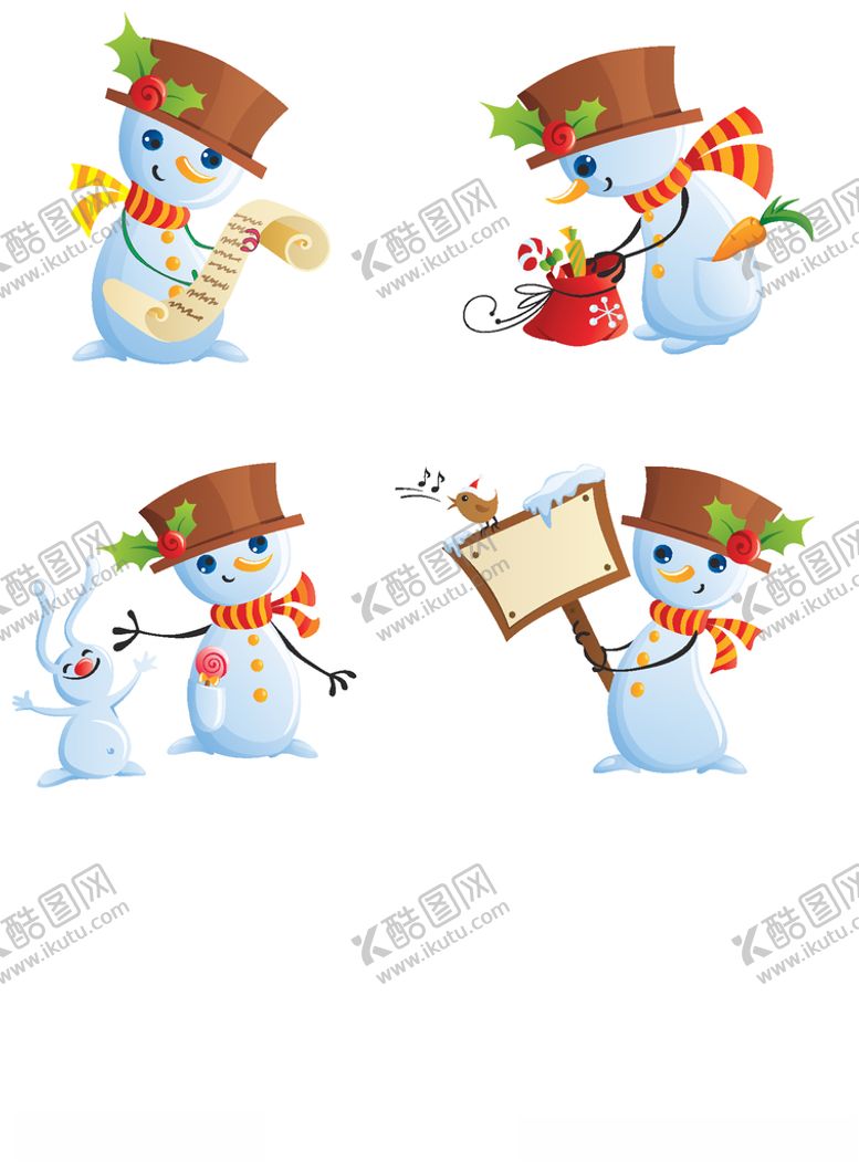 编号：34864506161704053627【酷图网】源文件下载-圣诞小雪人
