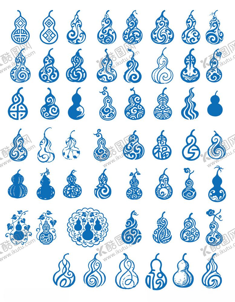 编号：21282210022303307881【酷图网】源文件下载-葫芦纹样