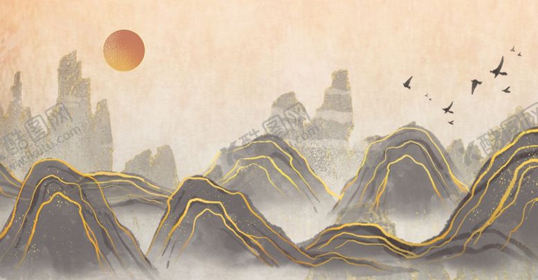 编号：87183605102114038058【酷图网】源文件下载-新中式背景