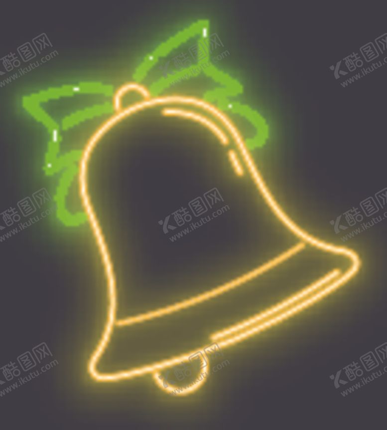 编号：12892805182205461821【酷图网】源文件下载-霓虹灯铃铛