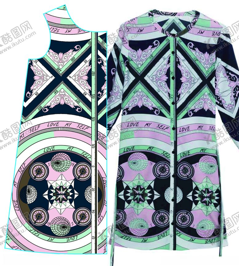 编号：36672009210304171079【酷图网】源文件下载-大牌方巾几何图数码印花图