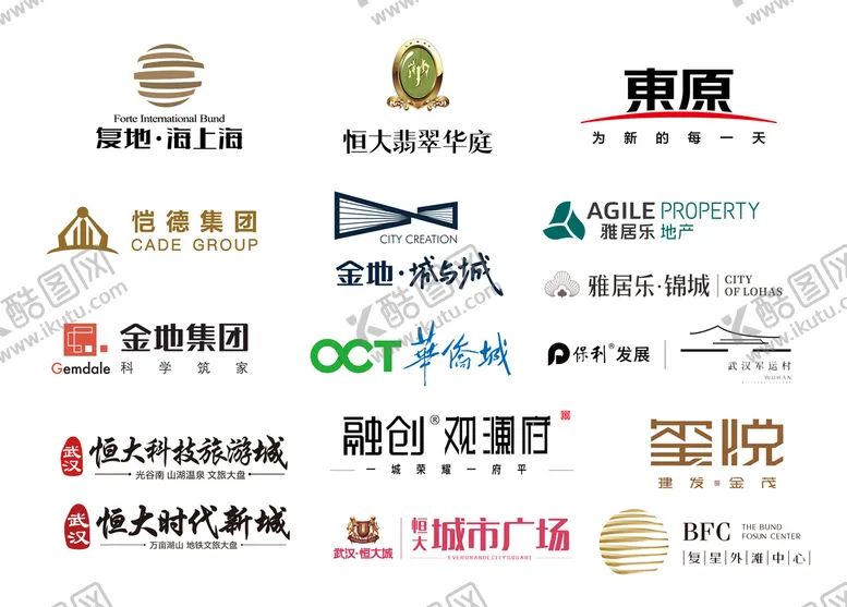 编号：70959303191621561152【酷图网】源文件下载-地产logo