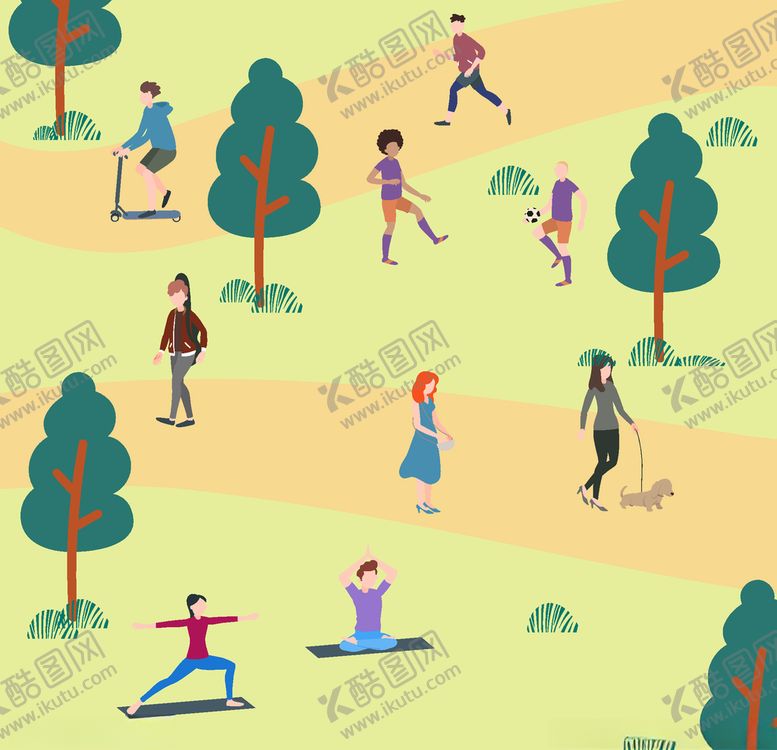编号：45940406290810346075【酷图网】源文件下载-公园活动