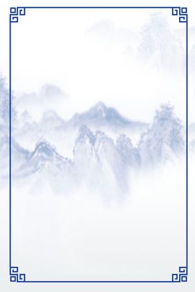 中国风字画框背景