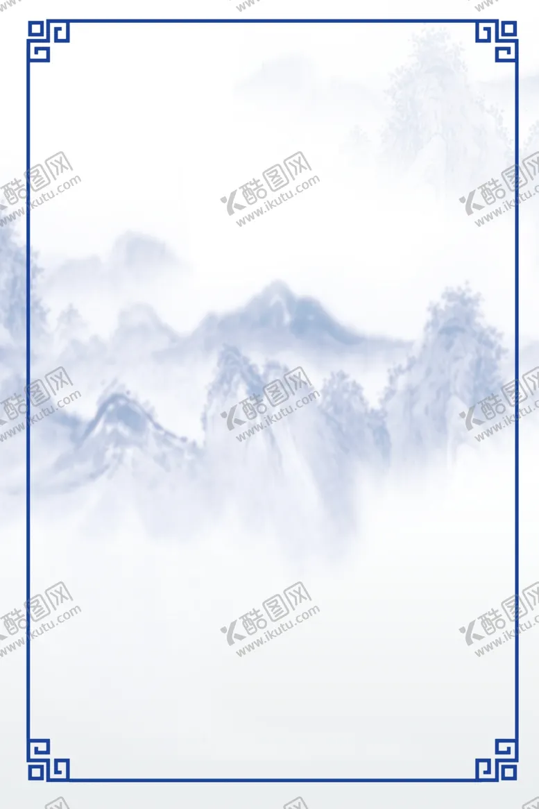 编号：97686307081026328862【酷图网】源文件下载-中国风字画框背景