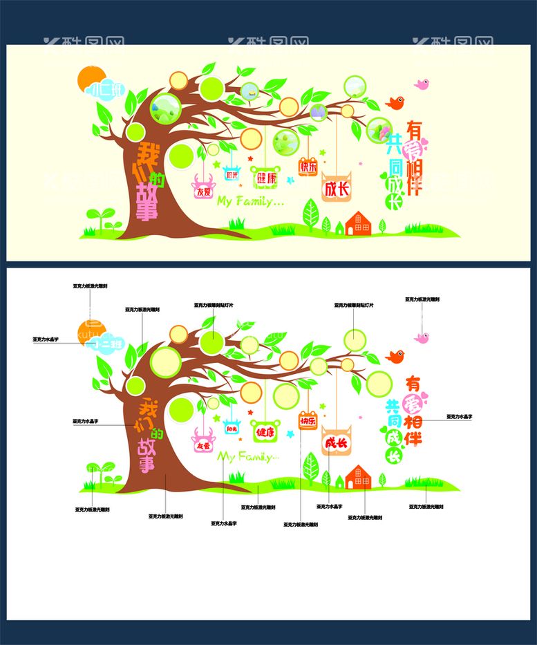编号：61402010171638371037【酷图网】源文件下载-幼儿园文化墙