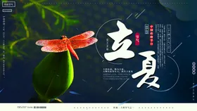 立夏海报微信初传统节气至