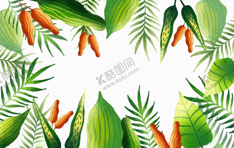 编号：54062809290250219853【酷图网】源文件下载-线条矢量手绘花草植物