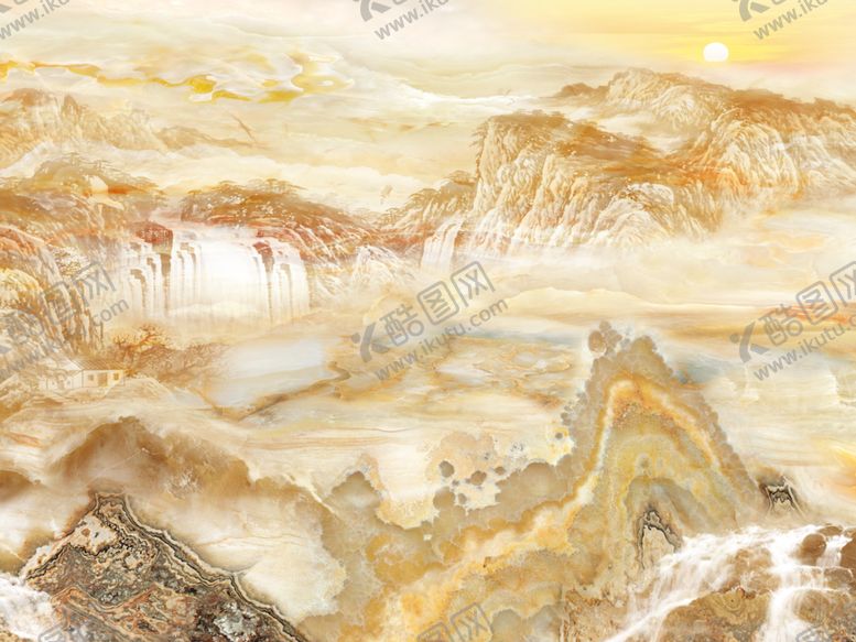 编号：34178510220528458219【酷图网】源文件下载-流水生财背景墙