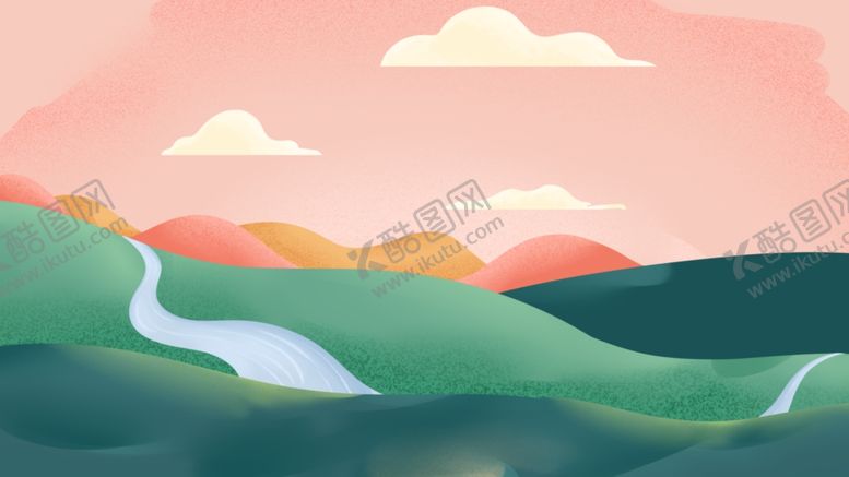编号：60381706250954429005【酷图网】源文件下载-草坪波浪波纹插画卡通背景素材