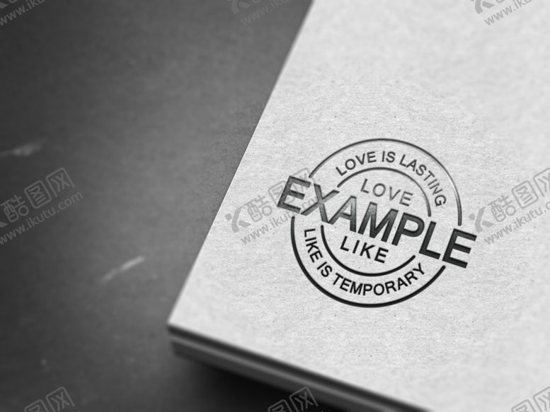 编号：19517509290421375082【酷图网】源文件下载-logo压凹展示效果模板样机