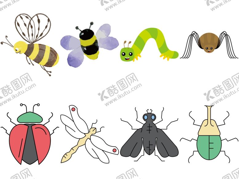 编号：55503109241909131561【酷图网】源文件下载-卡通昆虫