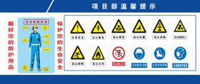 工地安全生产广告 温馨提示牌