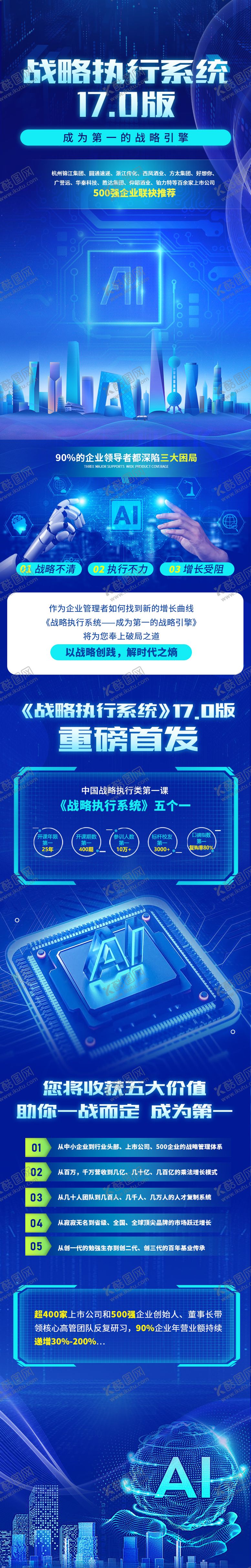 编号：44216705061118353396【酷图网】源文件下载-AI 人工智能商务战略系统创意长图