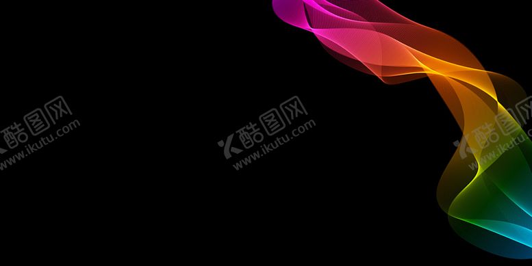 编号：37822107130333301123【酷图网】源文件下载-黑色炫彩护眼桌面壁纸