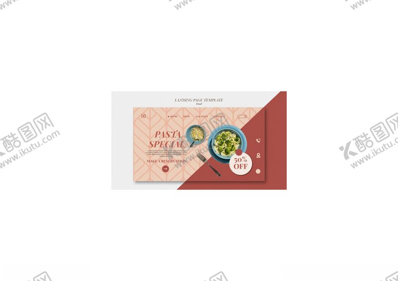 编号：30934512221122324674【酷图网】源文件下载-意大利餐厅登录页