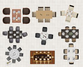 室内家具平面彩图