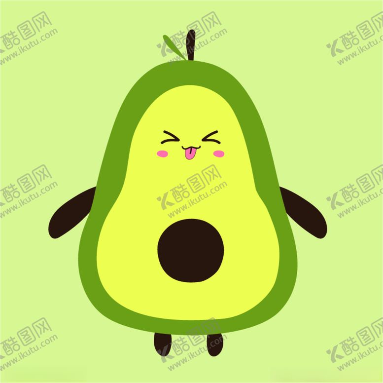 编号：86787503140018335036【酷图网】源文件下载-卡通牛油果