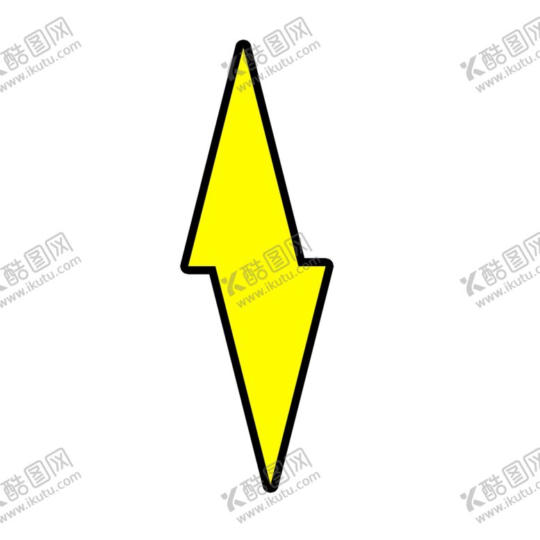 编号：84598610081242485413【酷图网】源文件下载-黑色描边闪电图标