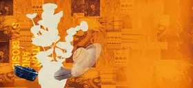 复古风手捧白鸽创意画面