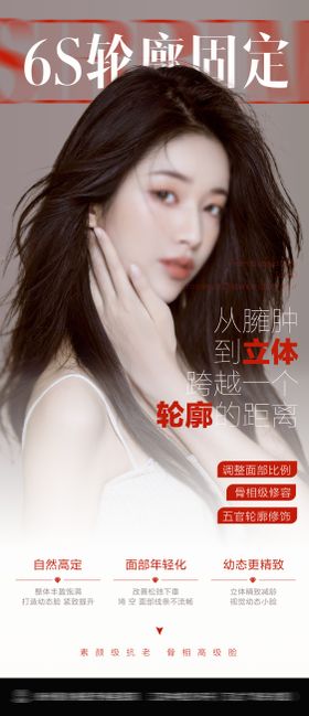 医美轮廓固定宣传海报