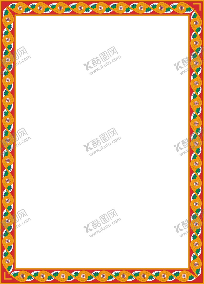 编号：43794404091755033434【酷图网】源文件下载-简约花纹边框