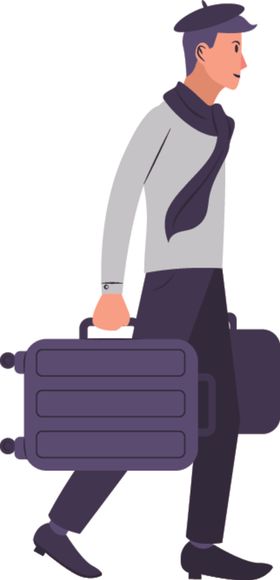 游客背包旅者旅观光者