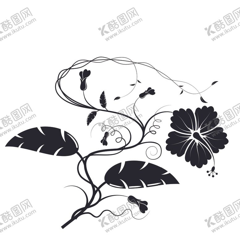 编号：99781501252005417370【酷图网】源文件下载-黑白装饰花纹  