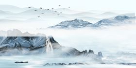 水墨山水意境图