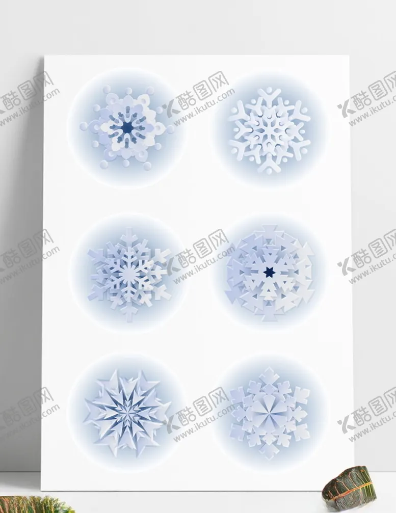 编号：55153303141439501338【酷图网】源文件下载-冬季下雪剪纸风雪花
