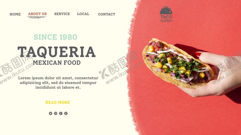 编号：15240503130935429614【酷图网】源文件下载-美食登录页