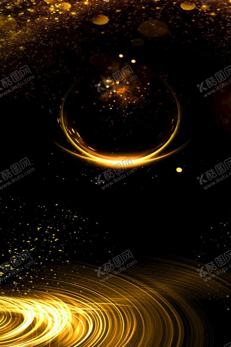 编号：45168009250138563470【酷图网】源文件下载-黑金大气背景