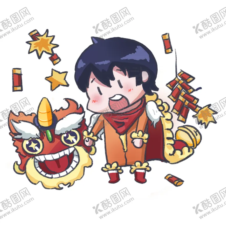 编号：66558302051836085251【酷图网】源文件下载-新年主题舞狮
