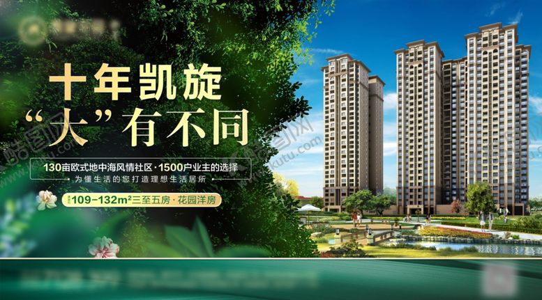 编号：27145107050140343466【酷图网】源文件下载-公园社区地产宣传画面