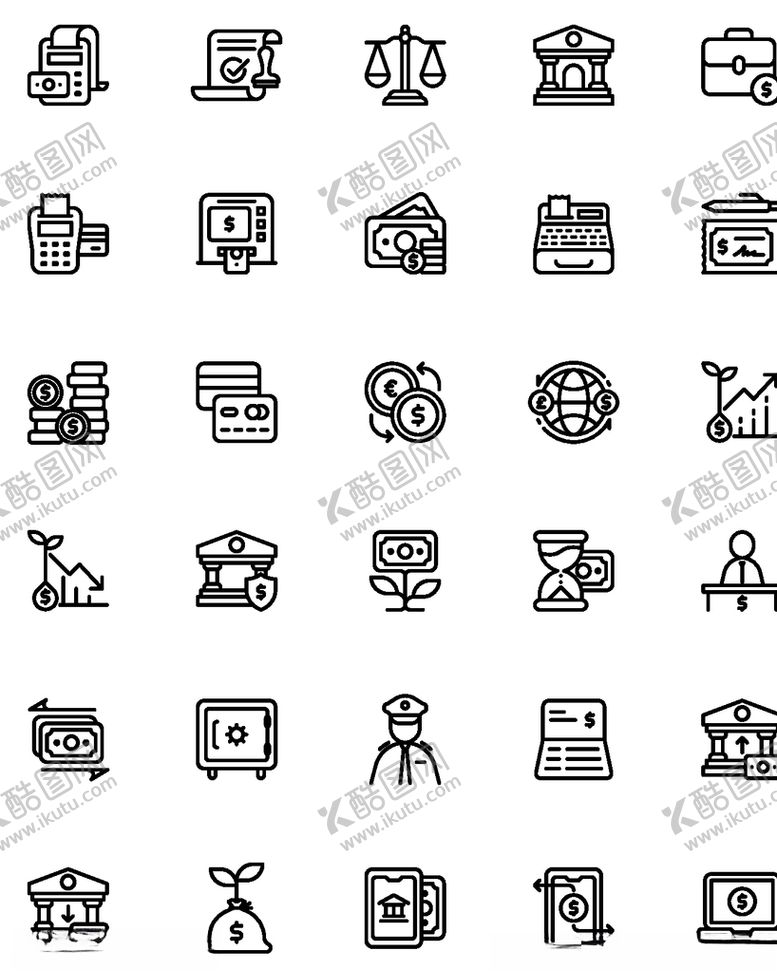 编号：62696509241641575346【酷图网】源文件下载-商务金融图标