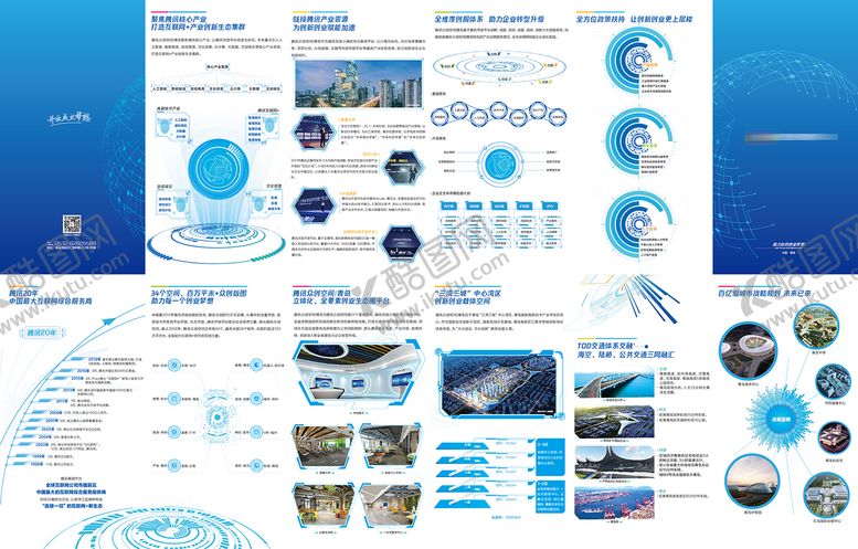 编号：75059601211615049646【酷图网】源文件下载-产业园创客空间四折页