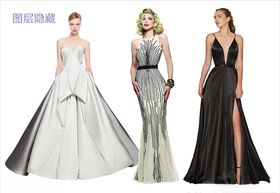 晚装礼服素材