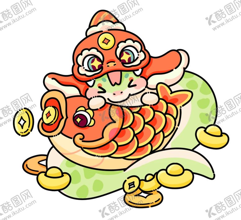 编号：90511601140855412259【酷图网】源文件下载-年年有鱼蛇