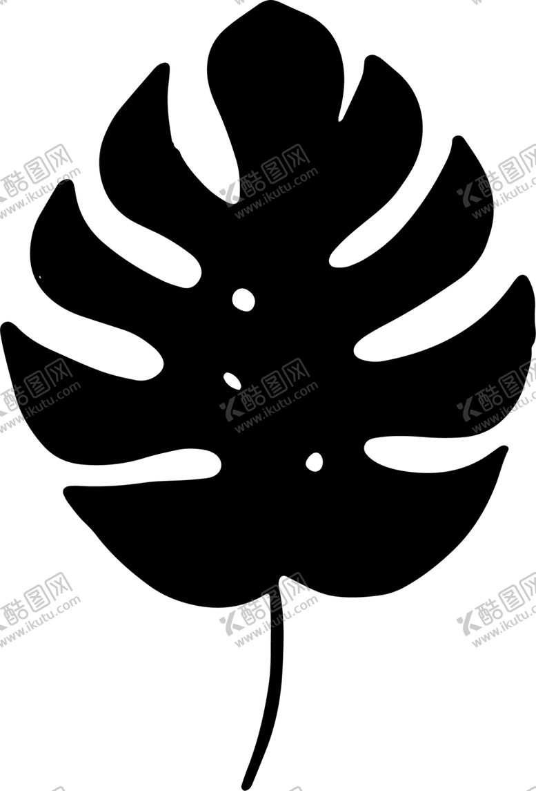编号：50011310171815569488【酷图网】源文件下载-黑白手绘植物