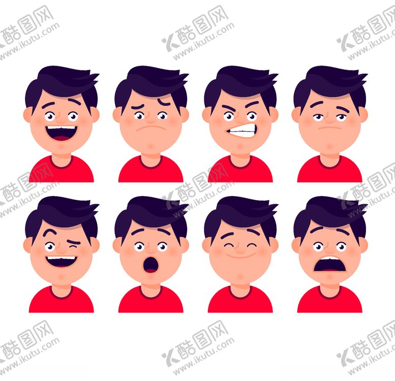 编号：11788210042106117258【酷图网】源文件下载-不同表情
