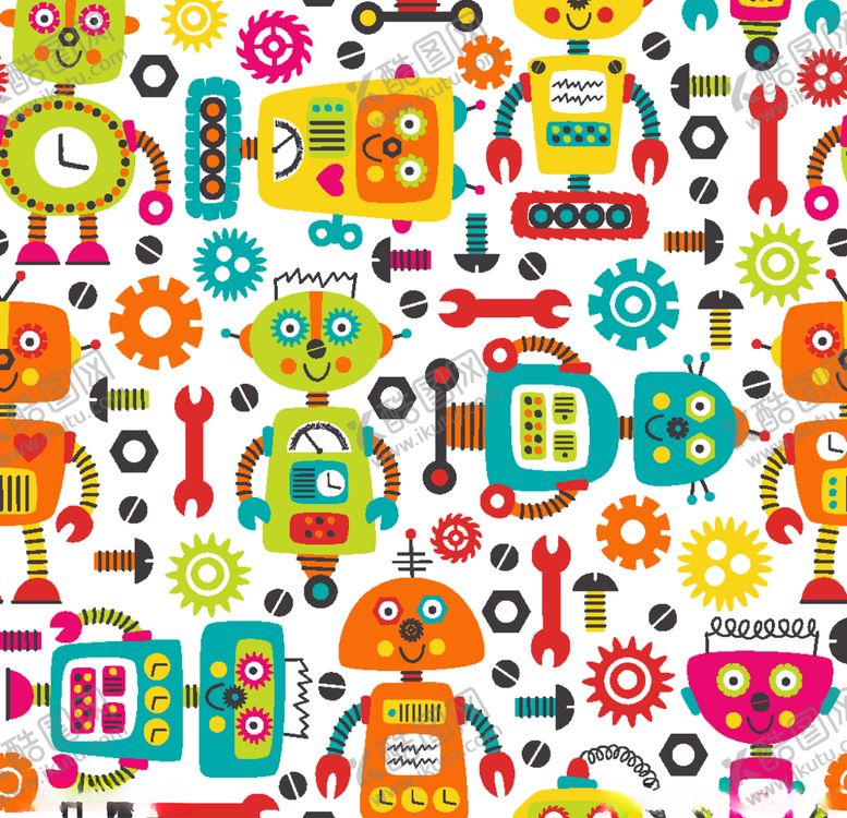 编号：69363809091056078369【酷图网】源文件下载-卡通儿童拼接图案设计