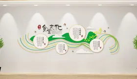 食堂餐厅文化墙设计